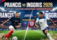 Inggris vs Prancis Piala Dunia 2026