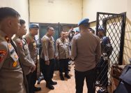 Pengecekan Gudang Logistik Polresta Palu