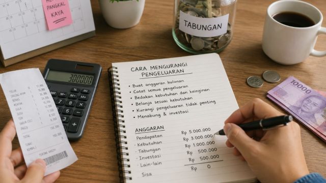 mengurangi pengeluaran