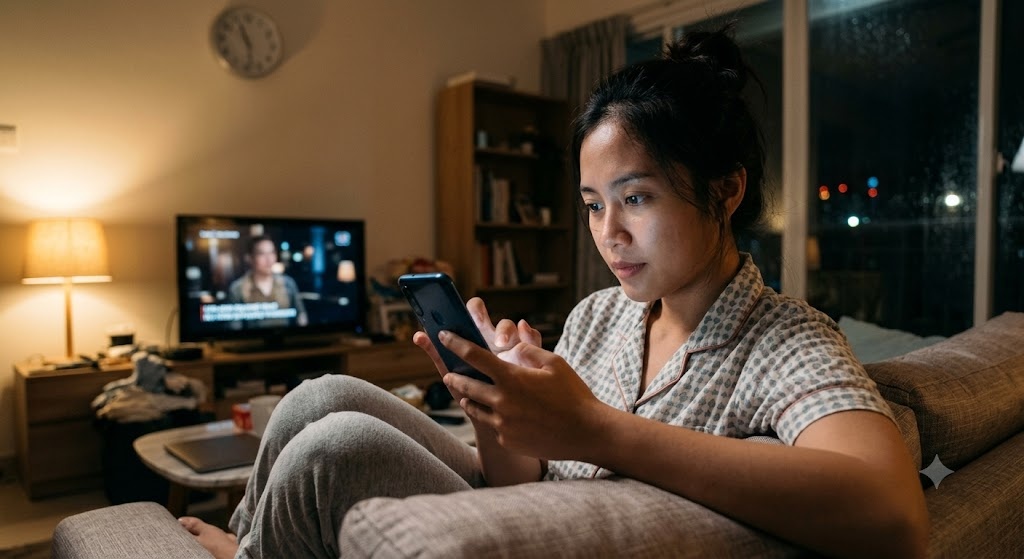 mengurangi waktu gadget malam hari