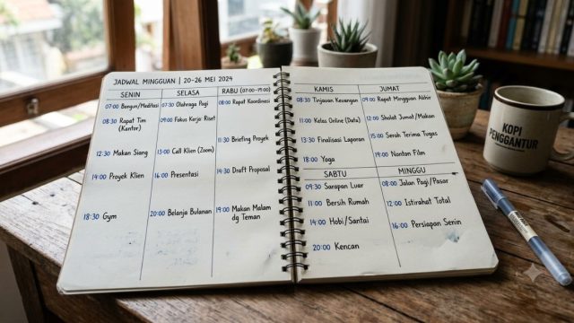 Jadwal Mingguan Efektif