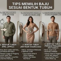 Tips Memilih Baju Sesuai Bentuk Tubuh