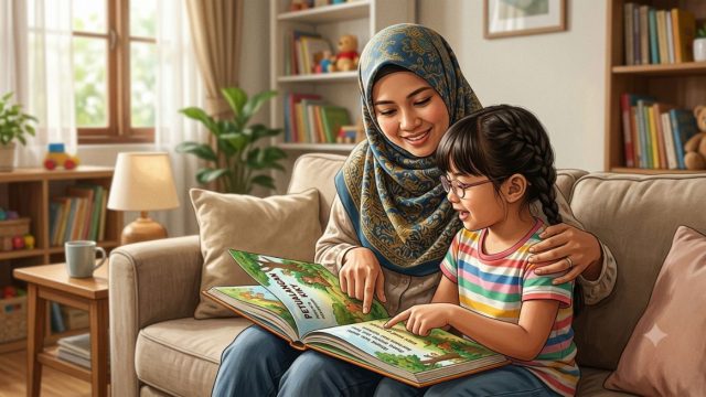 kebiasaan membaca buku anak