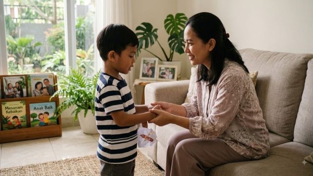 mengajarkan anak meminta maaf