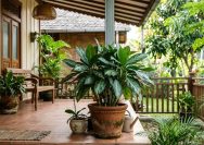 tanaman hias feng shui teras