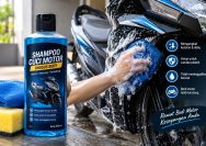 cara mencuci motor yang baik dan aman