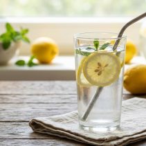 air lemon luruhkan lemak perut