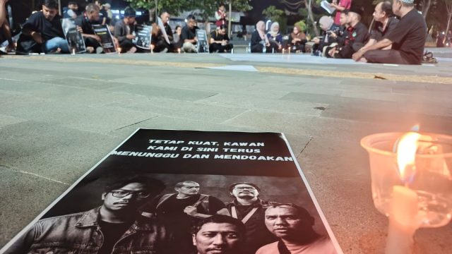 jurnalis Palu doa bersama