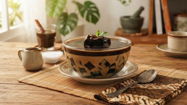 resep puding kopi cincau