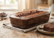 resep puding cokelat lapis biskuit