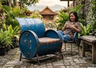 kursi dari drum bekas