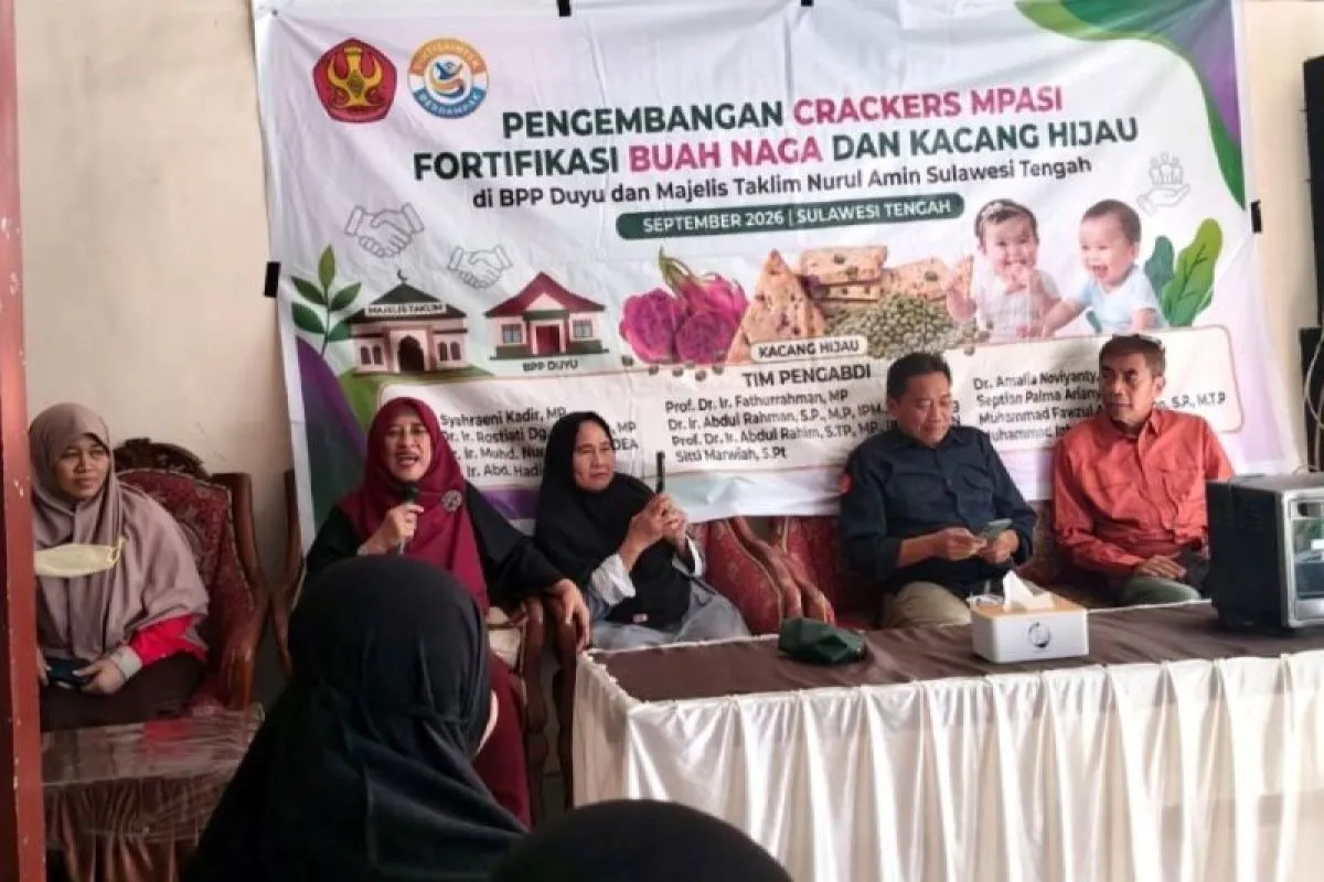 Akademisi Faperta Untad Diversifikasi Pangan Pendamping Air Susu Ibu