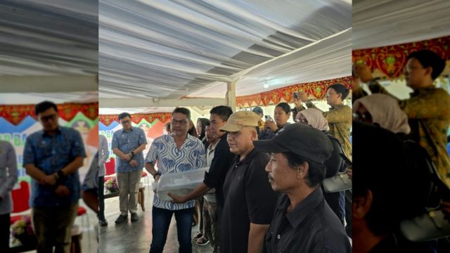 penebaran ikan nila di Danau Poso